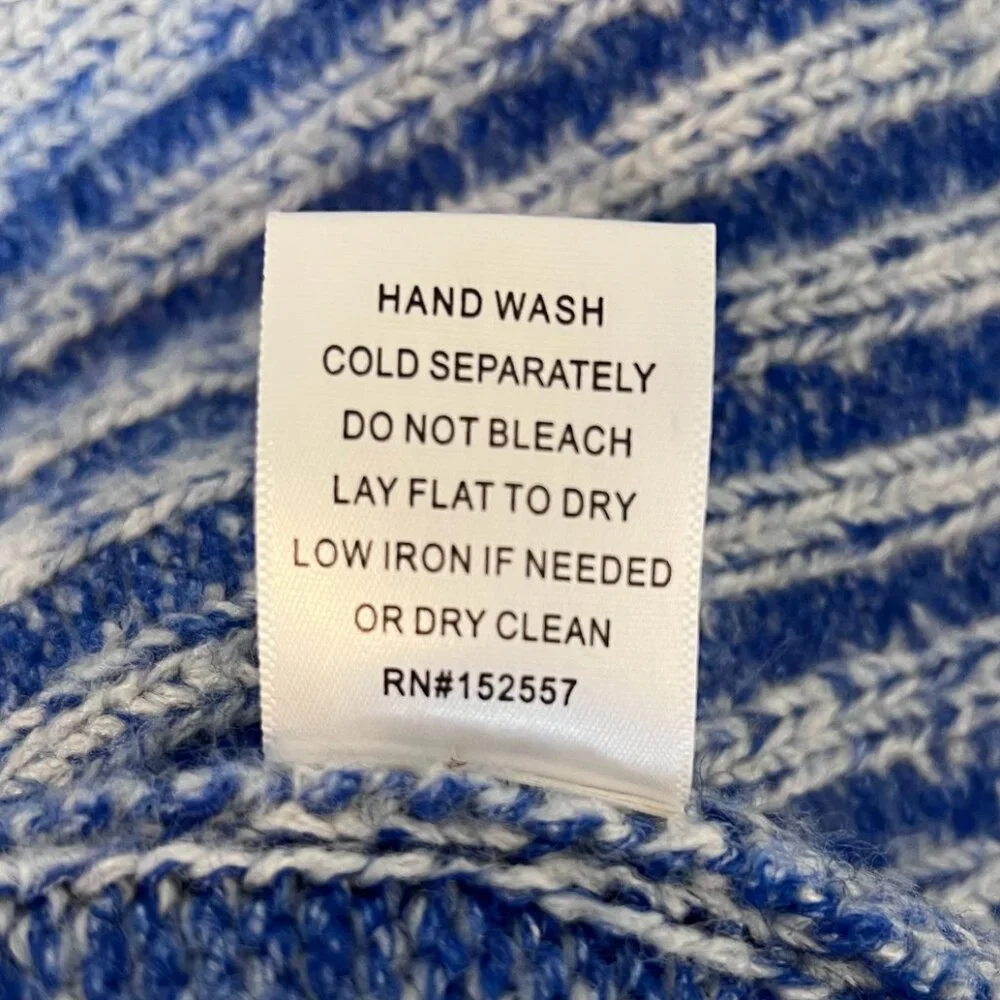 NWT Grey Bandit, Frosted Morning Sweater in Blue, Medium, Over-Sized & Cozy - Picture 10 of 10